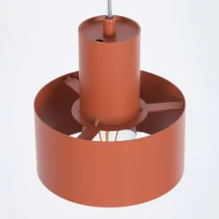 SIGMA Pendellamper|Pendellamper > Hængelampe Rif S, teglrød, 1 lyskilde, Ø 15 cm, stål