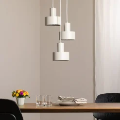 SIGMA Pendellamper > Hængelampe Rif 3, taupe, rund, 3 lyskilder, Ø 33 cm, stål