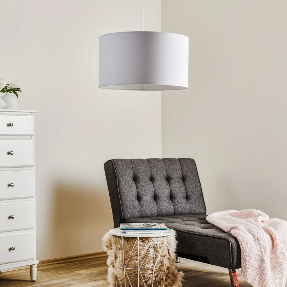 Duolla Pendellamper|Pendellamper > Hængelampe Roller, hvid, Ø 45 cm