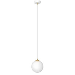 EMIBIG LIGHTING Gang|Pendellamper > Hængelampe Royal, opal hvid/hvid, glas, E14