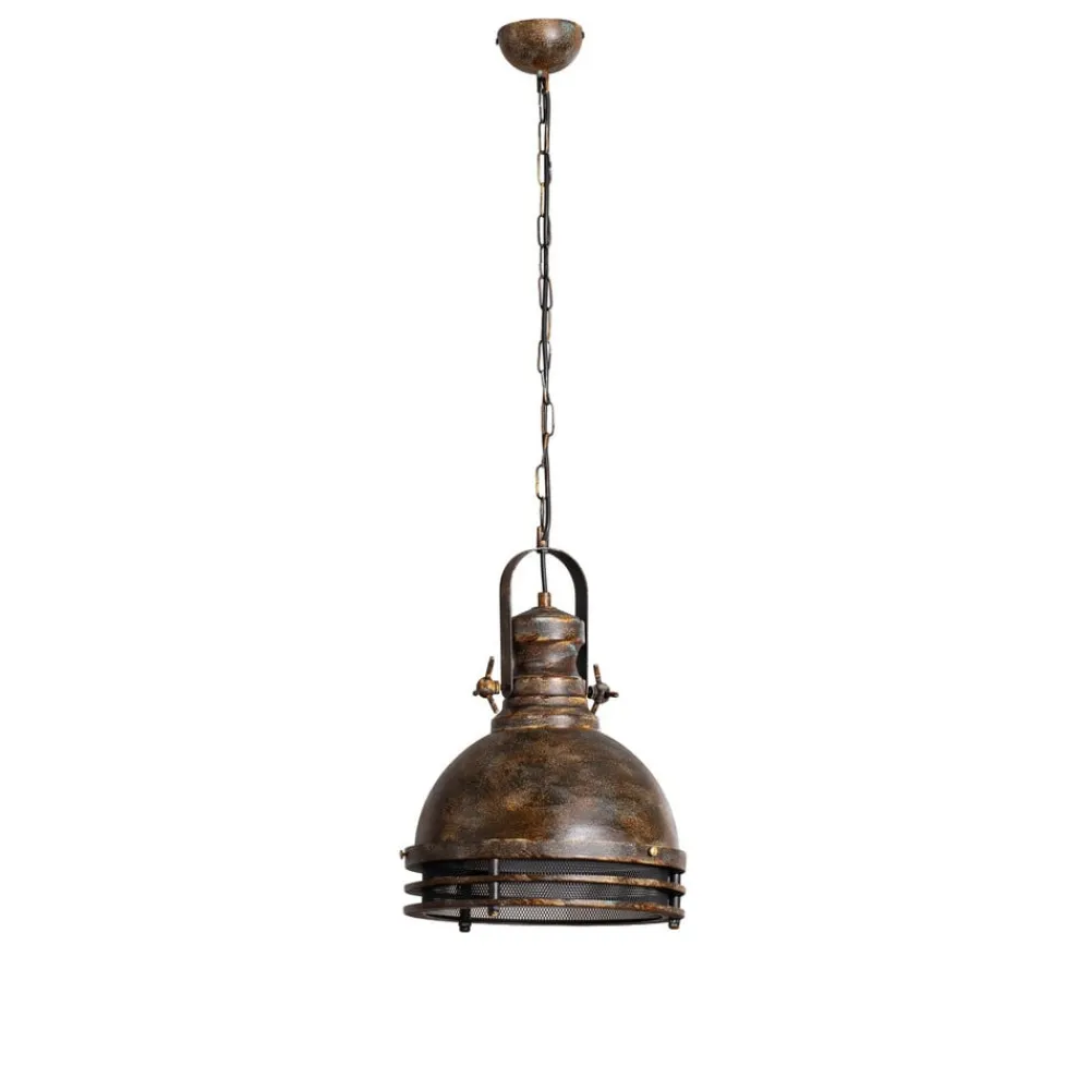 Opviq Pendellamper|Pendellamper > Hængelampe Saglam, 1 lyskilde, antik messing, Ø 30 cm, metal