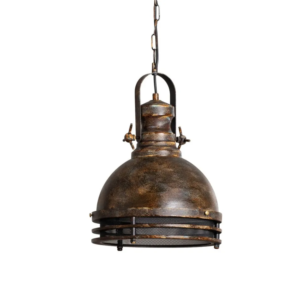Opviq Pendellamper|Pendellamper > Hængelampe Saglam, 1 lyskilde, antik messing, Ø 30 cm, metal