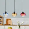 Globo Pendellamper > Hængelampe Sander, længde 80 cm, farvet, glas, 3 lyskilder.