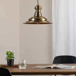 Opviq Pendellamper|Pendellamper > Hængelampe Sivani MR-637, antik guld, metal, Ø 39 cm