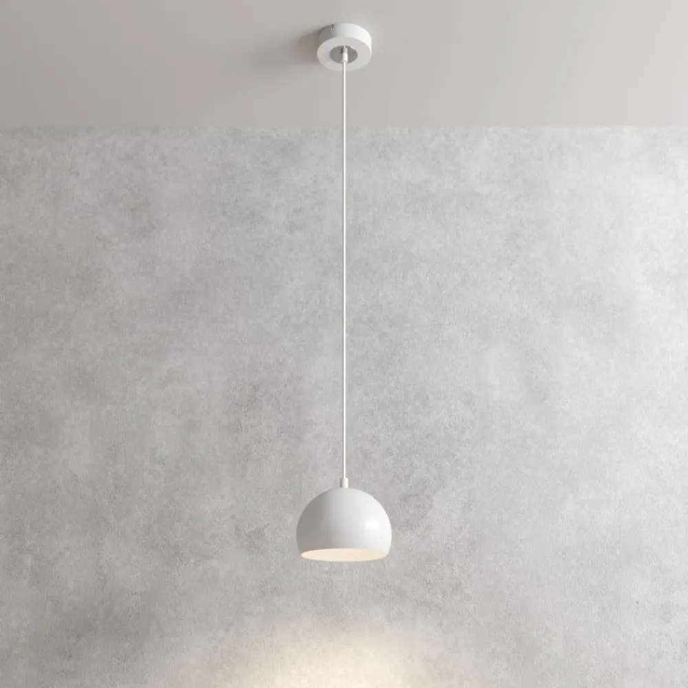Luminex Pendellamper|Pendellamper > Hængelampe Sool, hvid, Ø 15 cm, metal