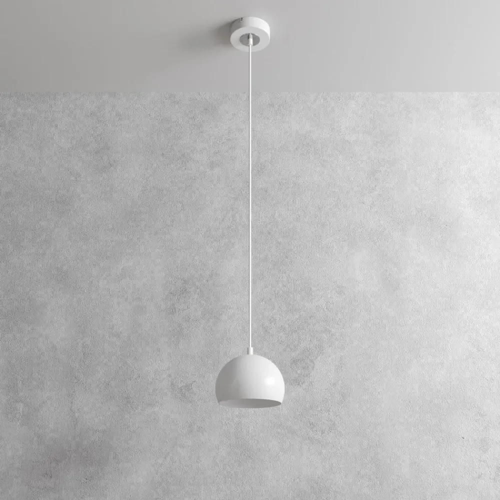 Luminex Pendellamper|Pendellamper > Hængelampe Sool, hvid, Ø 15 cm, metal
