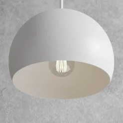 Luminex Pendellamper|Pendellamper > Hængelampe Sool, hvid, Ø 15 cm, metal