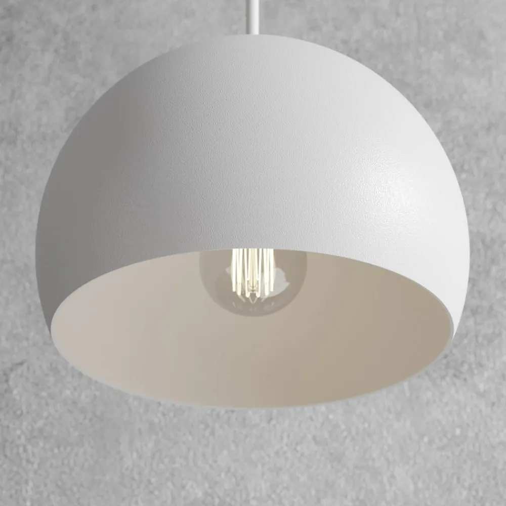 Luminex Pendellamper|Pendellamper > Hængelampe Sool, hvid, Ø 15 cm, metal