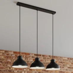 Luminex Pendellamper|Pendellamper > Hængelampe Sven, 3 lyskilder, sort