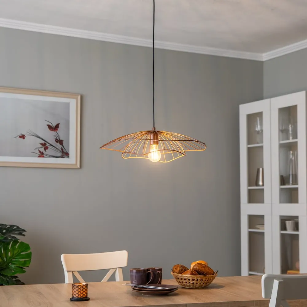 Pendellamper ^ Opviq Hængelampe Tel 6501 Ø50cm kobber