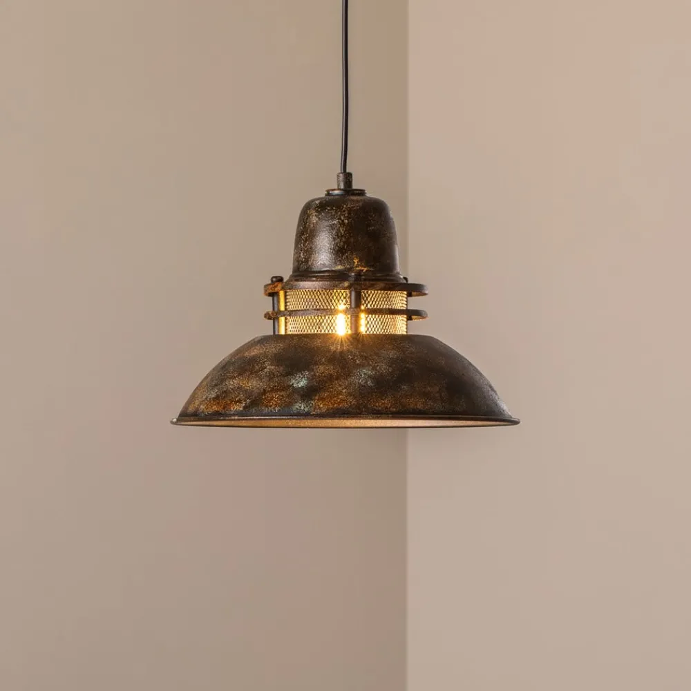 Opviq Pendellamper|Pendellamper > Hængelampe Tibet, antikbrun, Ø 34 cm, metal, E27