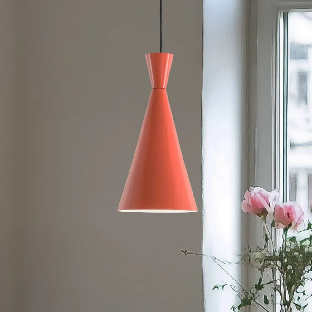 Opviq Pendellamper|Pendellamper > Hængelampe Tom, orange, metal, Ø 19 cm, E27