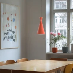 Opviq Pendellamper|Pendellamper > Hængelampe Tom, orange, metal, Ø 19 cm, E27