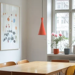 Opviq Pendellamper|Pendellamper > Hængelampe Tom, orange, metal, Ø 19 cm, E27