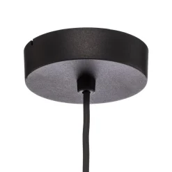 TK Lighting Pendellamper > Hængelampe Trio, juteskærm, petrol/naturbrun/orange Ø 50cm