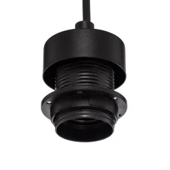 TK Lighting Pendellamper > Hængelampe Trio, juteskærm, petrol/naturbrun/orange Ø 50cm