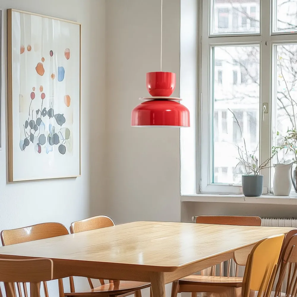 ALDEX Pendellamper > Hængelampe Uto, rød, Ø 30 cm, metal