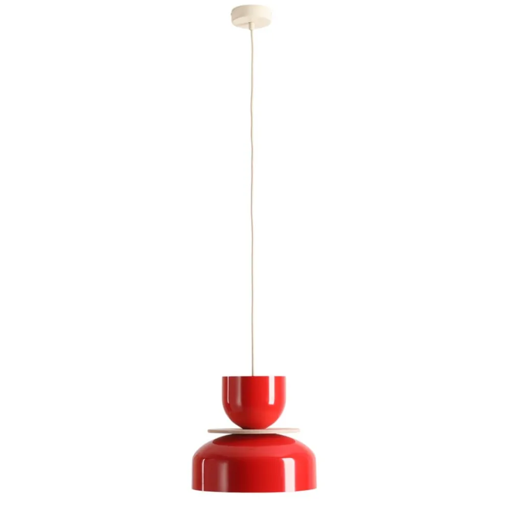 ALDEX Pendellamper > Hængelampe Uto, rød, Ø 30 cm, metal