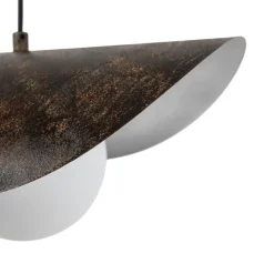 Opviq Pendellamper > Hængelampe Vatoz, 1 lyskilde, sort, Ø 40 cm, metal/glas