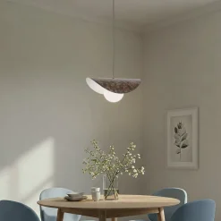 Opviq Pendellamper > Hængelampe Vatoz, 1 lyskilde, sort, Ø 40 cm, metal/glas