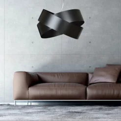 EMIBIG LIGHTING Pendellamper > Hængelampe Vieno af sorte stålringe