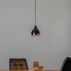 Pendellamper ^ Opviq Hængelampe Yildo 7000 1 lyskilde Ø15cm sort/kobber