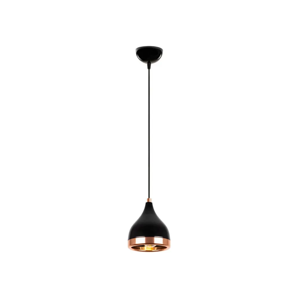Pendellamper ^ Opviq Hængelampe Yildo 7000 1 lyskilde Ø15cm sort/kobber
