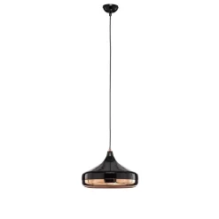 Opviq Pendellamper|Pendellamper > Hængelampe Yildo 253-S 1 lyskilde Ø36cm sort/kobber