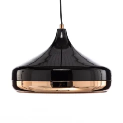 Opviq Pendellamper|Pendellamper > Hængelampe Yildo 253-S 1 lyskilde Ø36cm sort/kobber