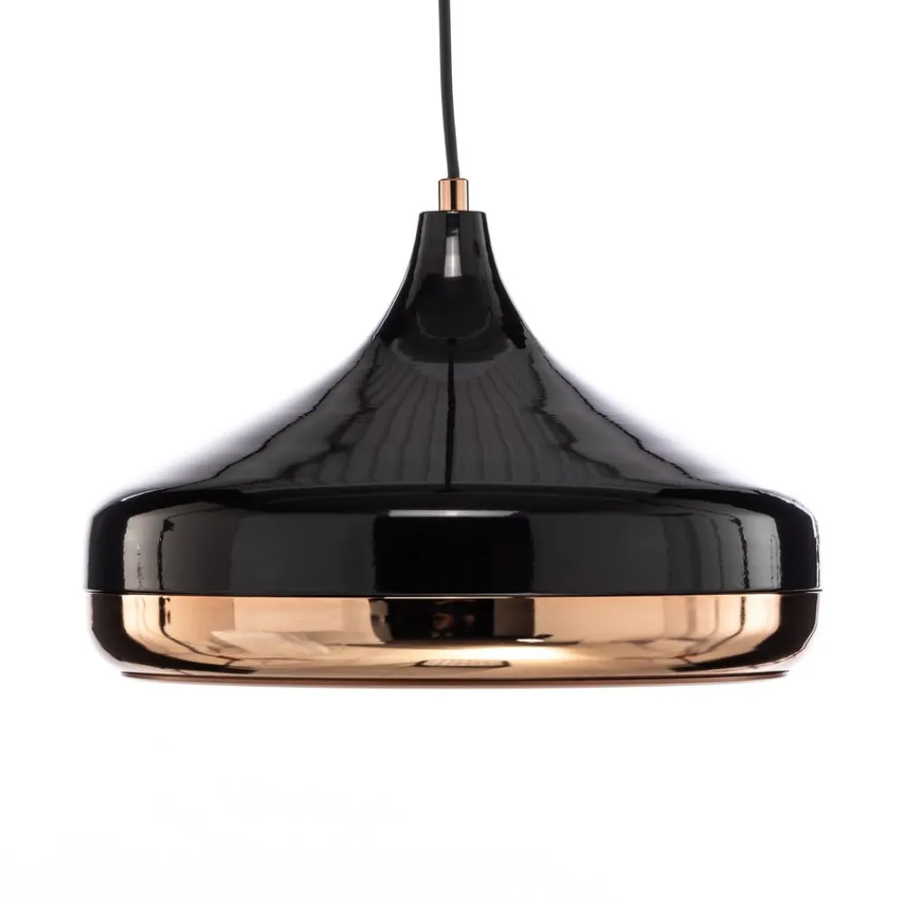 Opviq Pendellamper|Pendellamper > Hængelampe Yildo 253-S 1 lyskilde Ø36cm sort/kobber