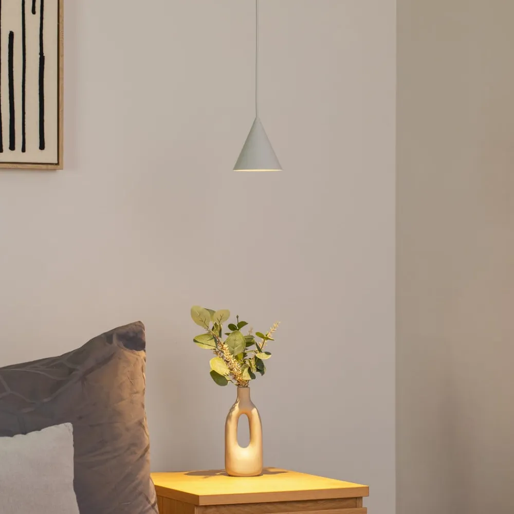 Pendellamper|Pendellamper ^ Nowodvorski Lighting Hængelampe ZENITH, lysegrå, Ø 11 cm, metal, GU10