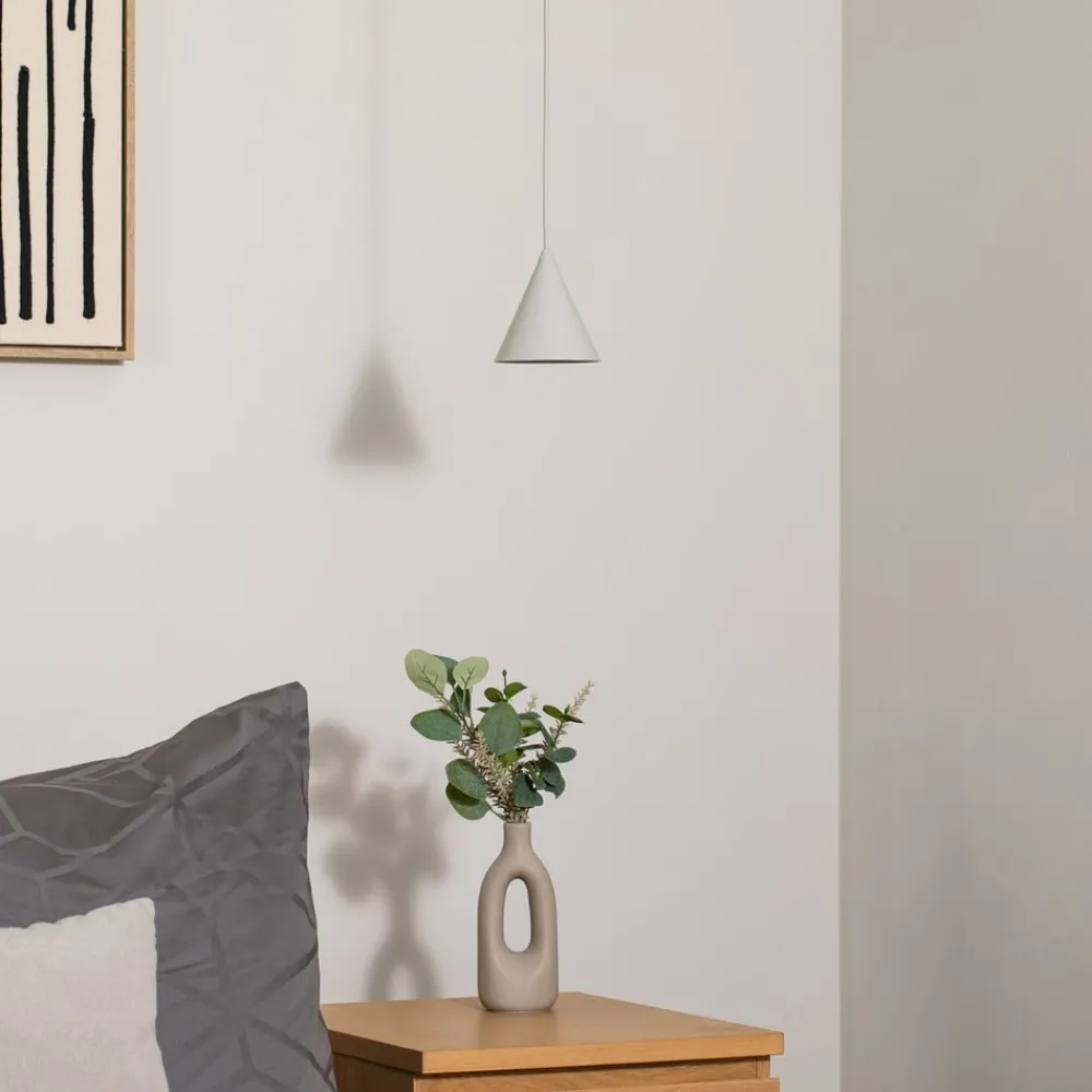 Pendellamper|Pendellamper ^ Nowodvorski Lighting Hængelampe ZENITH, lysegrå, Ø 11 cm, metal, GU10