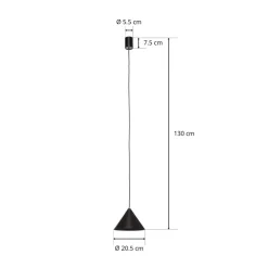 Nowodvorski Lighting Pendellamper > Hængelampe Zenith S med metalskærm i sort