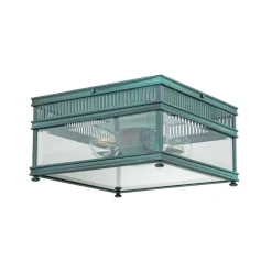 Udendørs Loftlamper ^ Elstead Holborn udendørs loftslampe, alge-finish