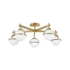 HINKLEY Loftlamper > Hollis loftlampe, 5 lyskilder, messing/opal
