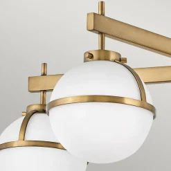 HINKLEY Loftlamper > Hollis loftlampe, 5 lyskilder, messing/opal