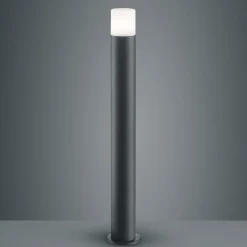 Gadebelysning ^ Trio Lighting Hoosic gadelampe, trykstøbt aluminium, antracit