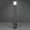 Gadebelysning ^ Trio Lighting Hoosic stibelysning med stikkontakter, antracit