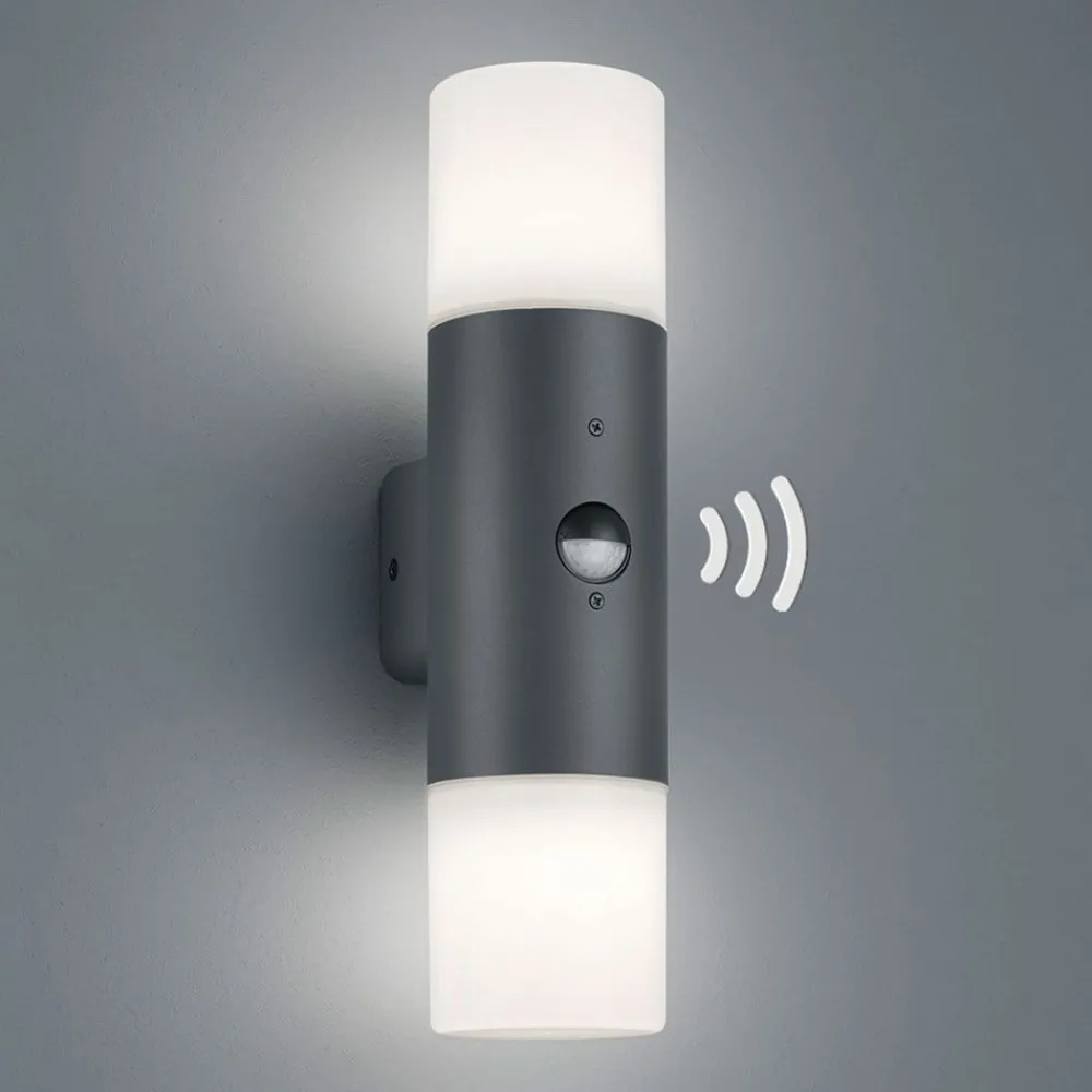 Trio Lighting Væglampe Med Sensor|Væglamper > Hoosic - udendørsvæglampe med bevægelsessensor