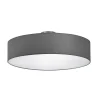 Loftlamper ^ Trio Lighting Hotel loftslampe, mat nikkel/grå, Ø 50 cm