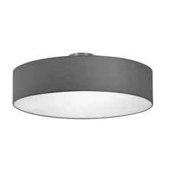 Loftlamper ^ Trio Lighting Hotel loftslampe, mat nikkel/grå, Ø 50 cm