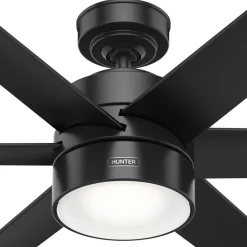 Loftventilatorer ^ Hunter Solaria DC LED-loftventilator IP44 Ø 183