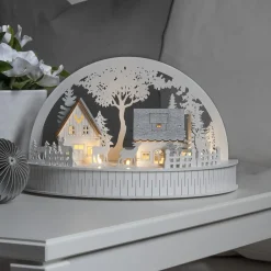 Konstsmide Christmas Dekorationsbelysning|Vinduesdekoration > Huse og rensdyr LED-silhuet, batteridrevet