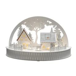 Konstsmide Christmas Dekorationsbelysning|Vinduesdekoration > Huse og rensdyr LED-silhuet, batteridrevet