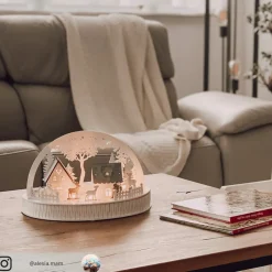 Konstsmide Christmas Dekorationsbelysning|Vinduesdekoration > Huse og rensdyr LED-silhuet, batteridrevet