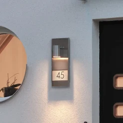 Konstsmide Væglamper > Husnummerlampe Modena 7655, stål