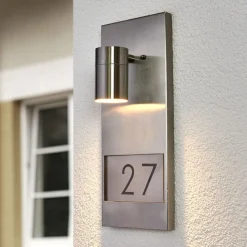 Konstsmide Væglamper > Husnummerlampe Modena 7655, stål