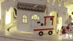 Konstsmide Christmas Julepynt|Vinduesdekoration > Hus og Kirke LED-adventsstage, batteridrift