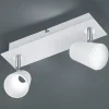 Trio Lighting Spotlights > Hvid kromfarvet LED-væglampe Narcos 2 lyskilder