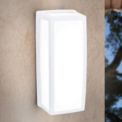 ORION Væglamper > Hvid LED udendørs væglampe Bob i aluminium, IP54